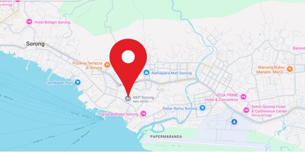 Peta Lokasi KKP Sorong